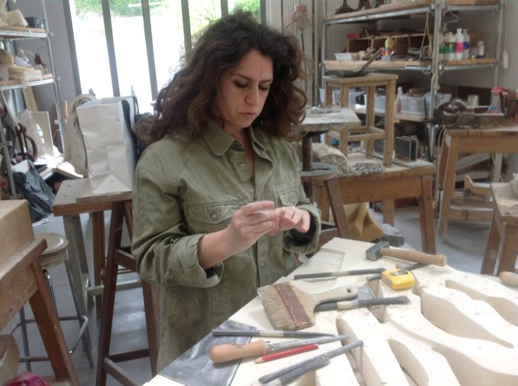 Photo de l'atelier de Maria Fontes