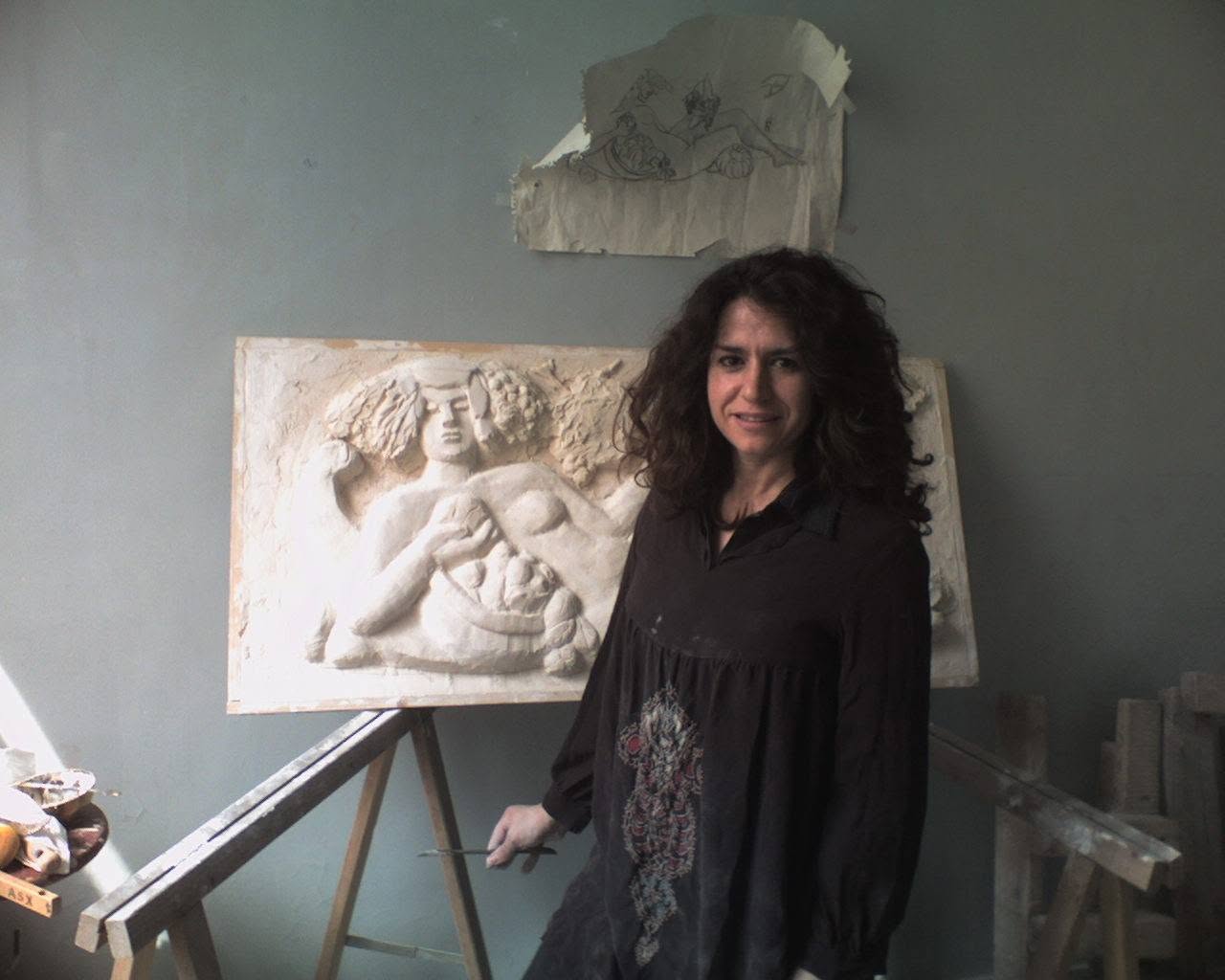 Photo de l'atelier de Maria Fontes