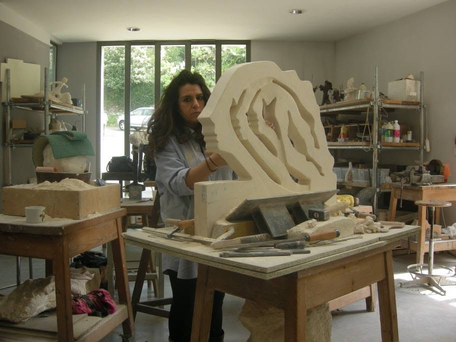 Photo de l'atelier de Maria Fontes