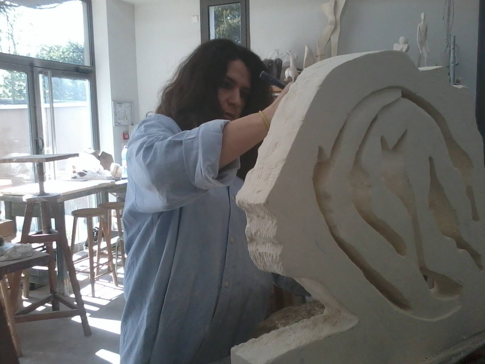 Photo de l'atelier de Maria Fontes