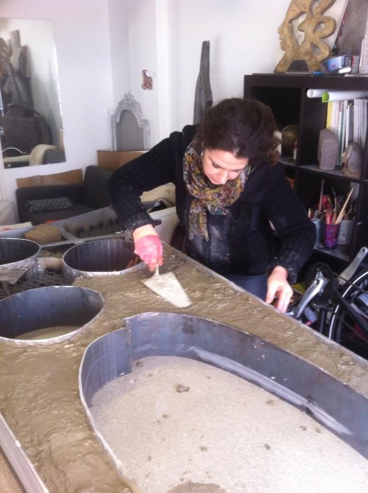 Photo de l'atelier de Maria Fontes