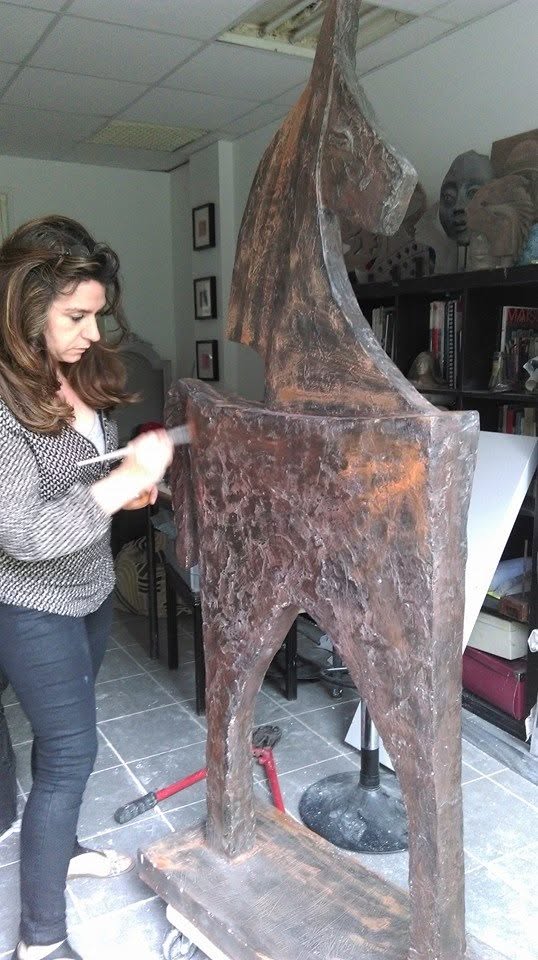 Photo de l'atelier de Maria Fontes
