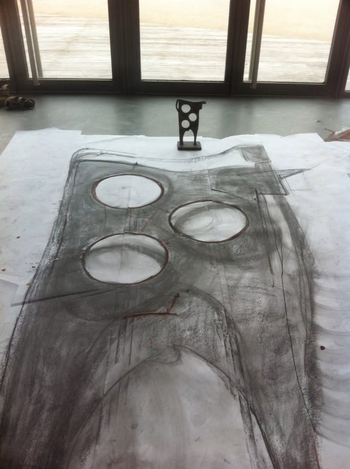 Photo de l'atelier de Maria Fontes