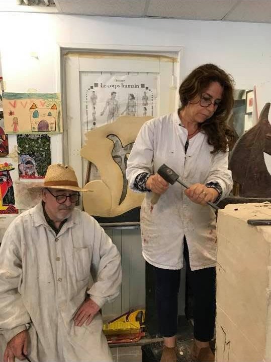 Photo de l'atelier de Maria Fontes