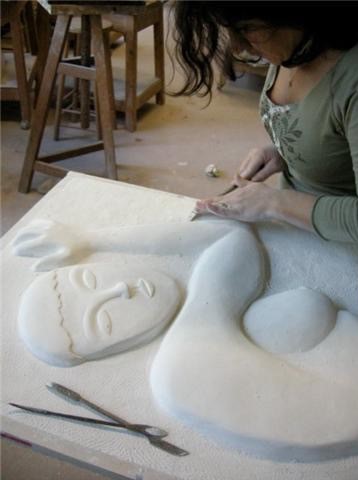 Photo de l'atelier de Maria Fontes
