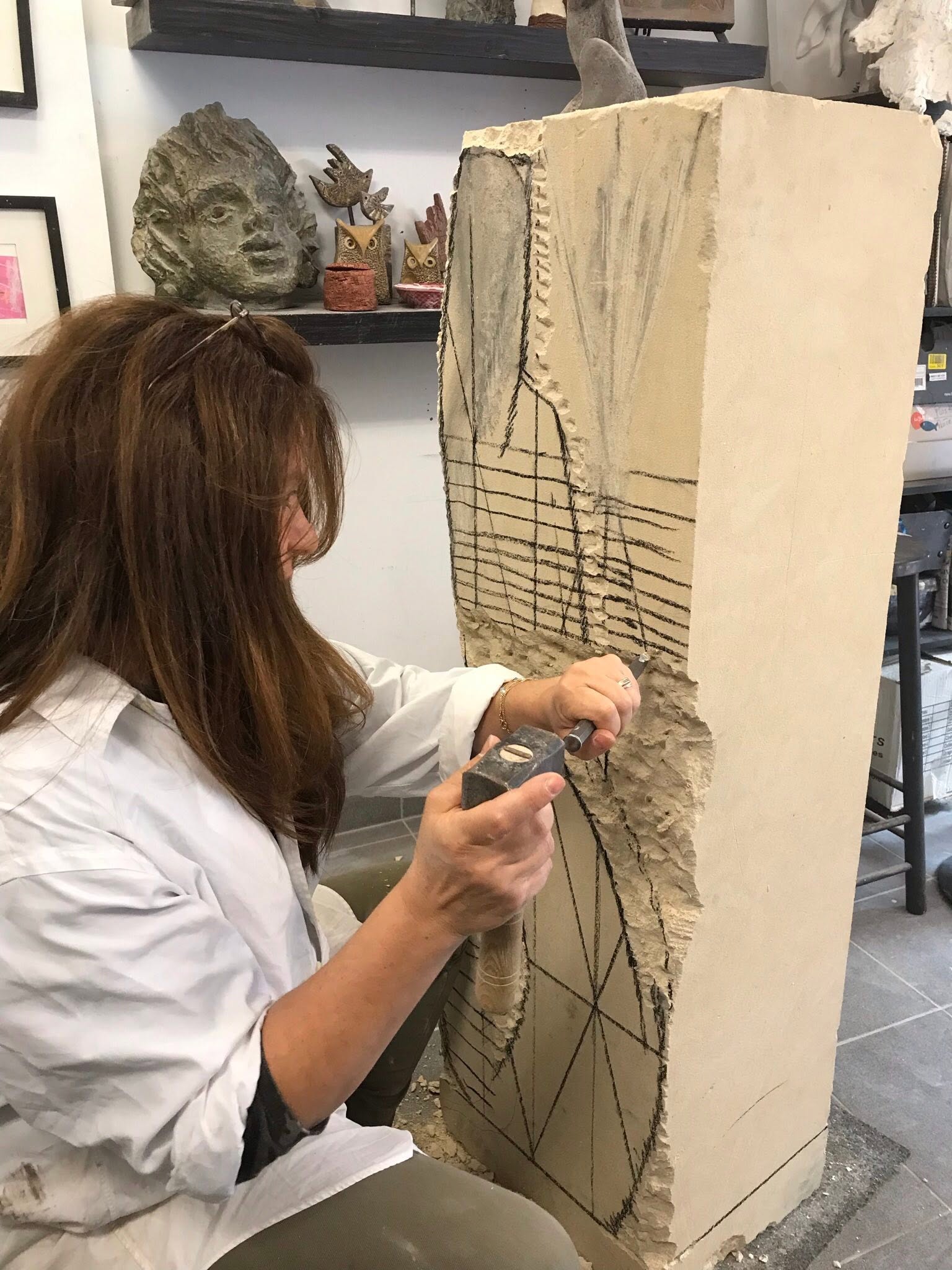 Photo de l'atelier de Maria Fontes